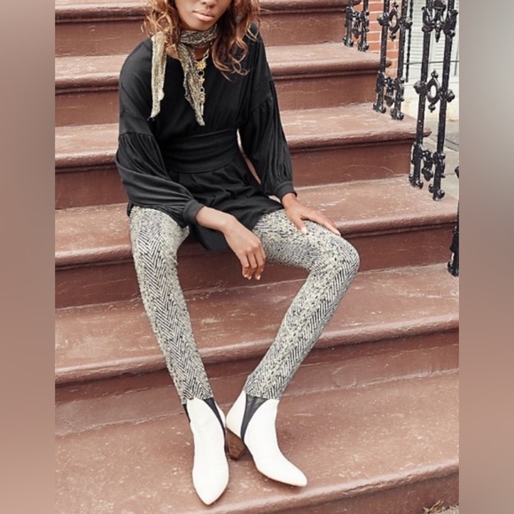 Free People Primal Print Stirrup pants size S - Picture 1 of 5